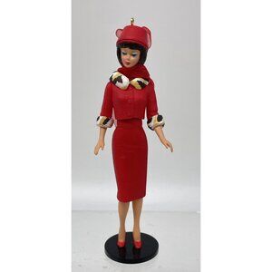 2012 Matinee Fashion Barbie Hallmark Mattel Red Dress Ornament 19th Figure